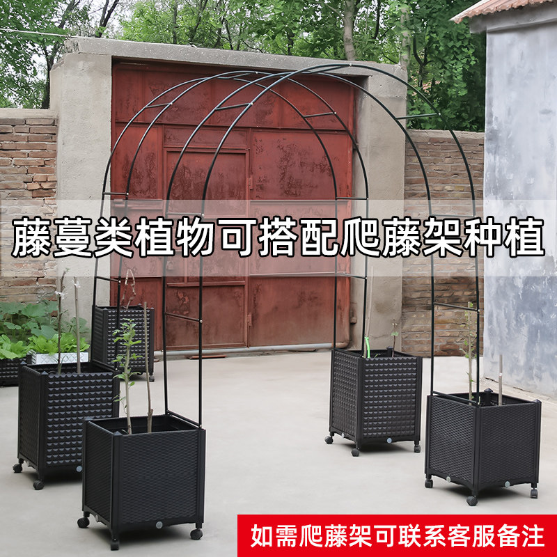 种菜阳台种植箱花盆长方形特大月季塑料户外花箱加厚盆室外庭院花
