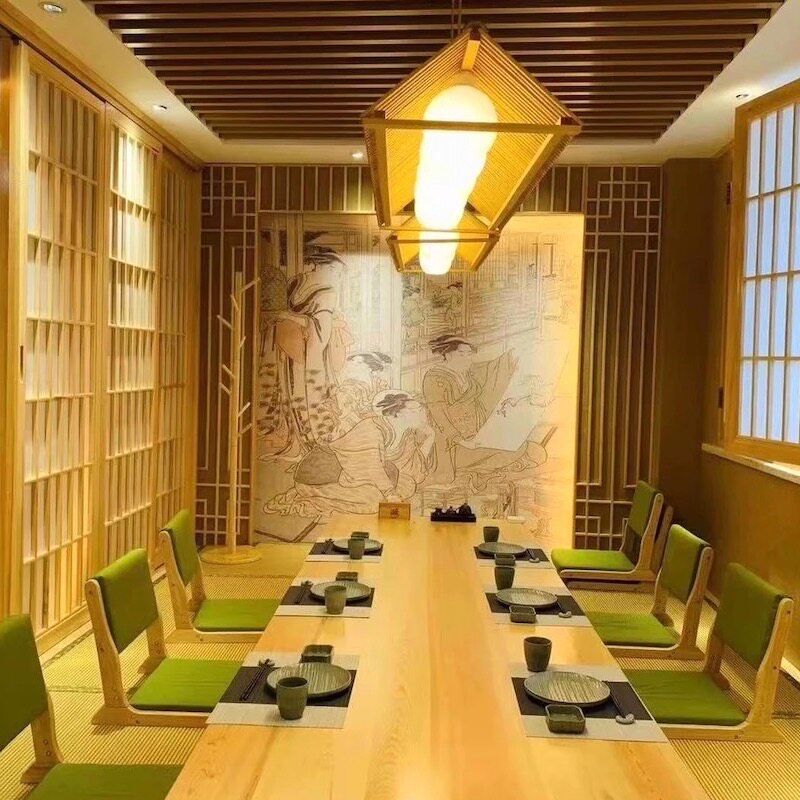 日式榻榻米座椅折叠床上靠背椅和室椅宿舍飘窗椅实木无腿懒人座椅
