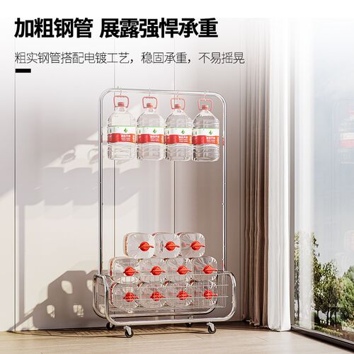 卧室可移动挂衣架落地式转角轻奢衣帽架家用隔夜衣裤脏衣篓收纳架