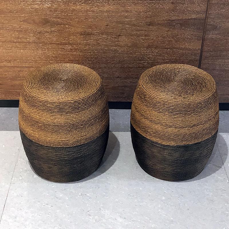 采购产品新中国风鼓凳,低凳,藤圆凳墩,日式坐具,茶室,书房,客厅,
