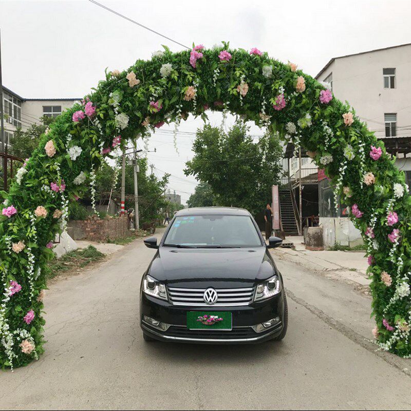 欧式铁艺拱门架子爬藤花架草坪婚礼花架铁艺花架花园庭院装饰户外