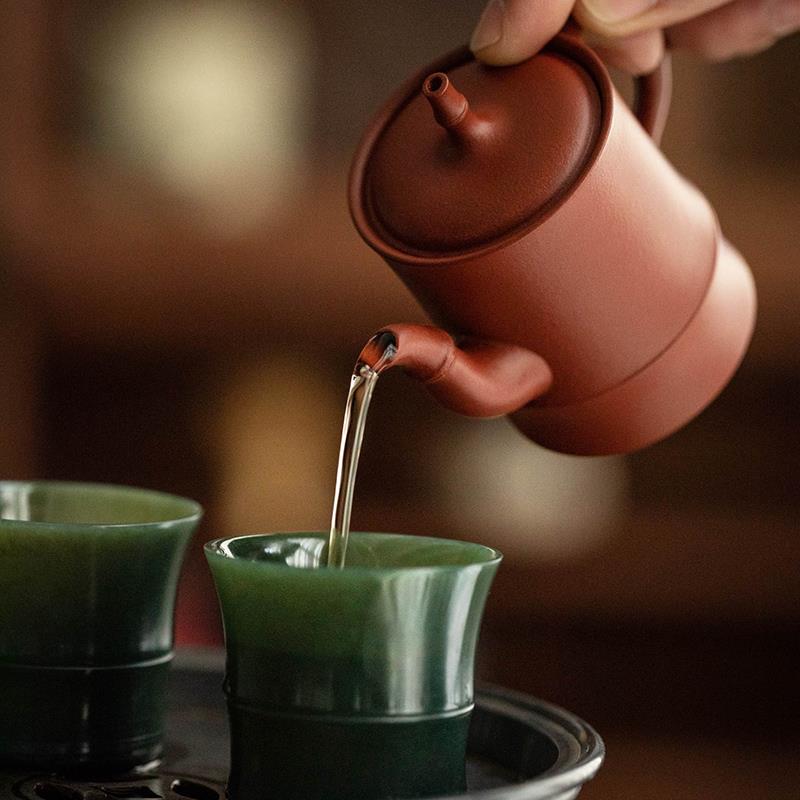 物典大家竹节紫砂壶茶具套装功夫泡茶具办公室茶杯全手工礼品装