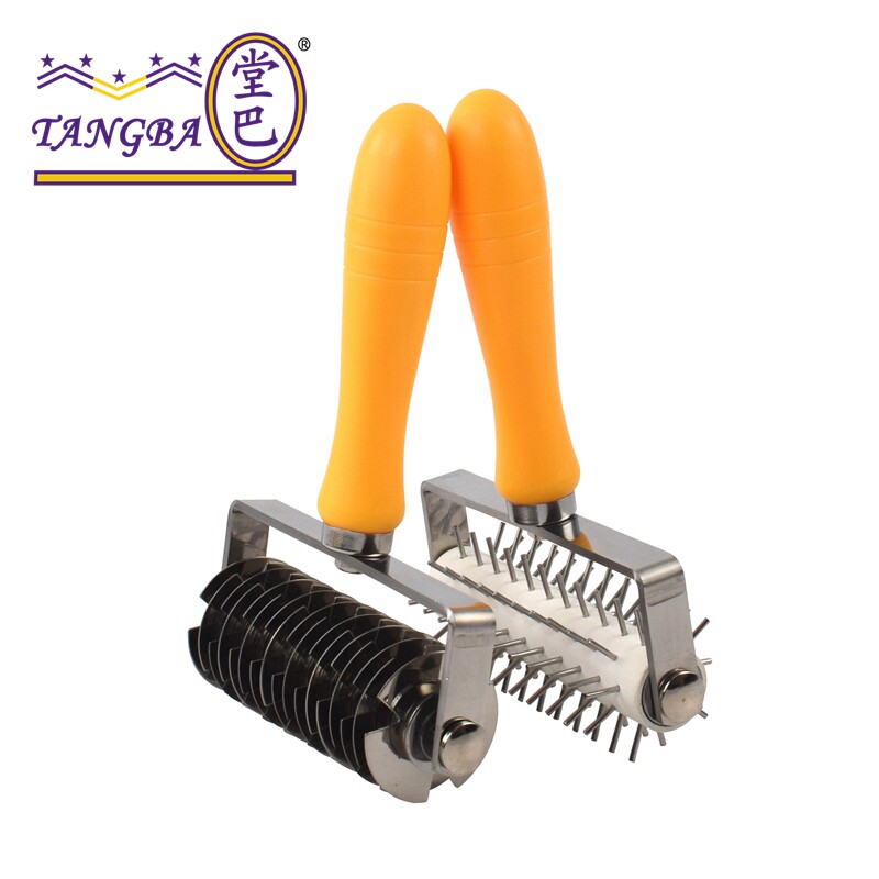 tangba堂巴 塑柄不锈钢打孔器 拉网刀 面皮针车轮滚轮刀 烘焙用具