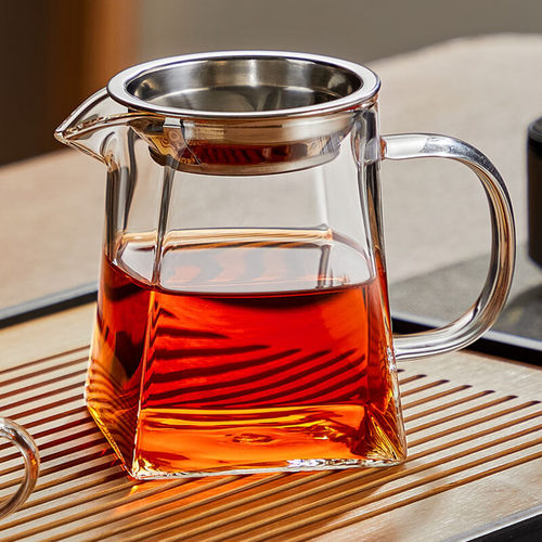 耐高温公道杯加厚防爆公杯分茶器泡茶杯带过滤网茶水分离功夫茶具