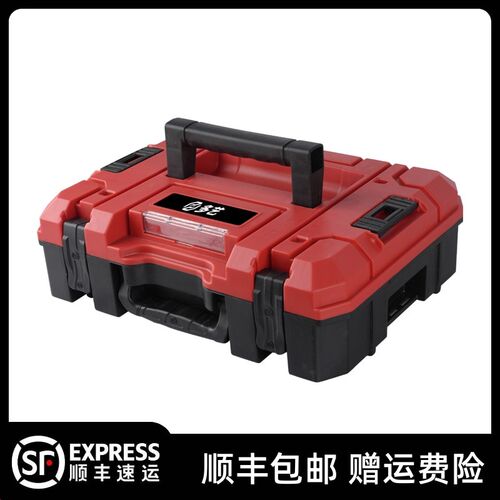 高端电动锂电工具箱电o锤钻电动扳手塑箱角磨机冲击钻收纳箱层叠