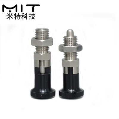旋钮柱塞自锁型弹簧柱塞SXYAN螺纹分割定位柱分度销 止动销M6~M16