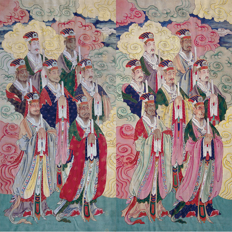 水陆画画像二十八星宿画像用品挂轴挂画卷轴挂画