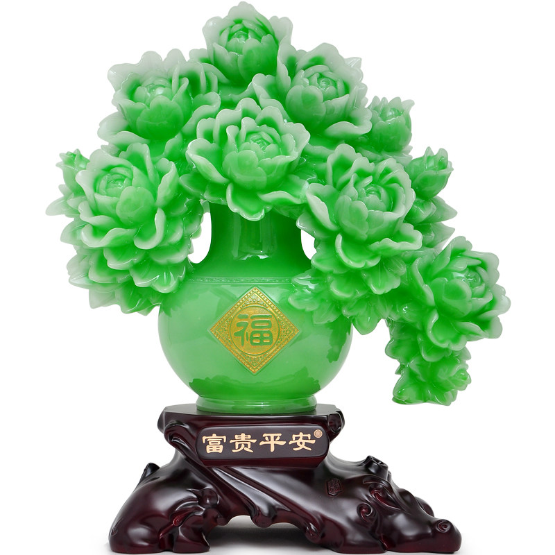 富贵平安花瓶摆件客厅电视柜玄关门厅室内家庭装饰品乔迁新居礼品