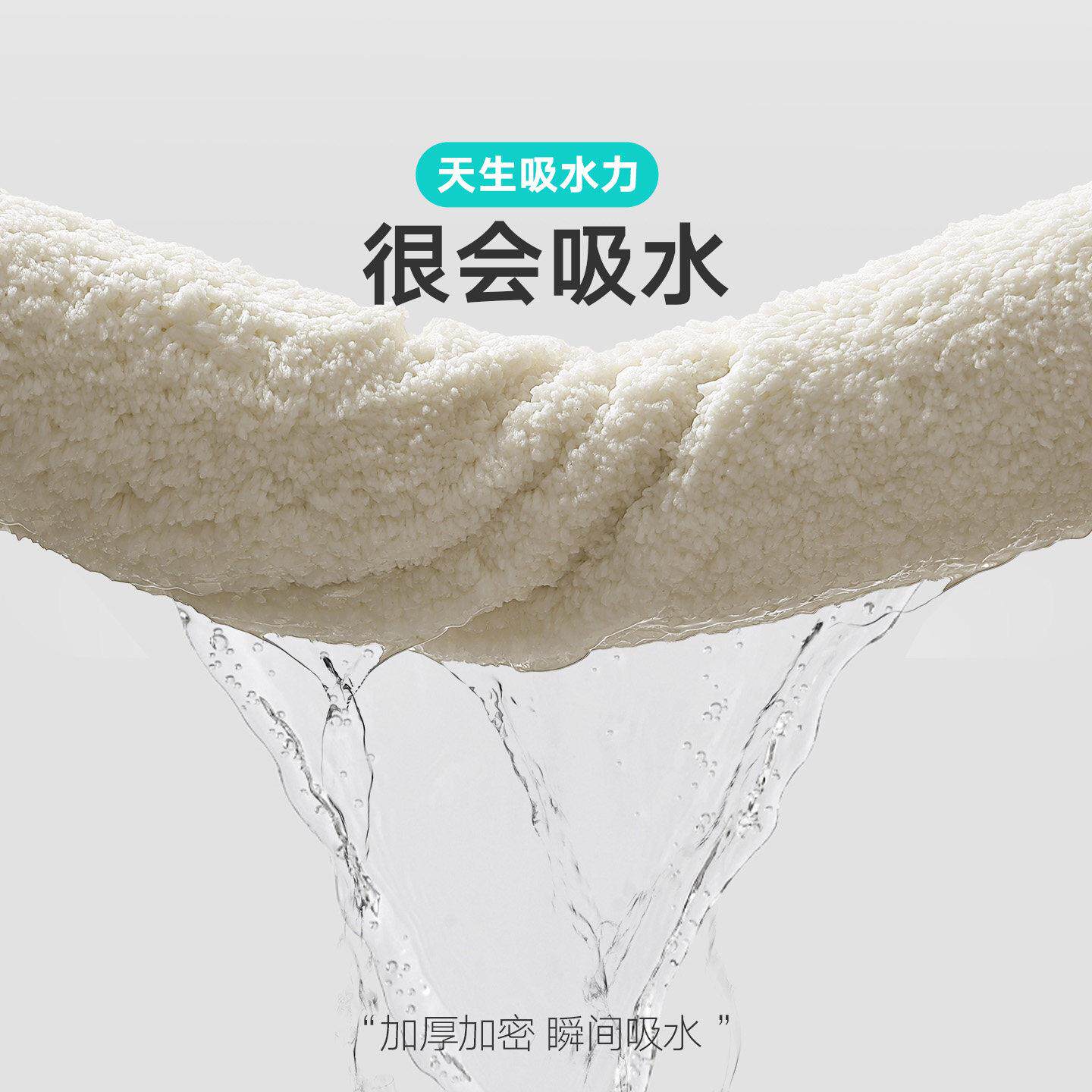 大江地垫WX-2026Y浴室毯化妆室门口防水滑垫地简约纯色加厚植绒速