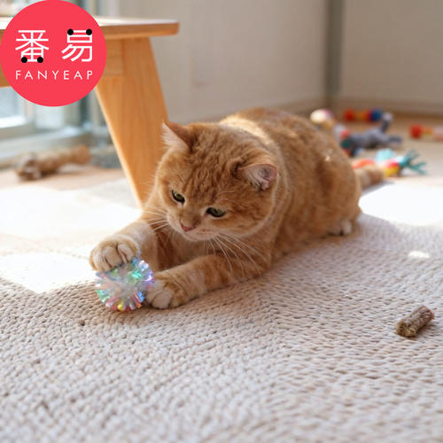 响纸球A1pq亥0-彩色响纸球猫咪解