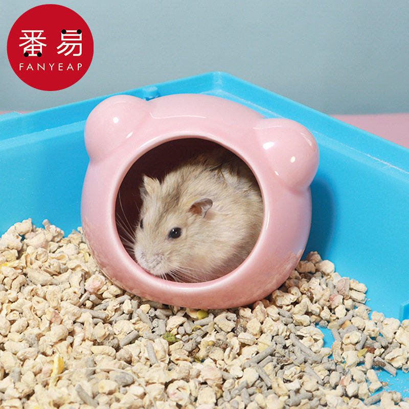 仓鼠窝AB1sn001-陶瓷窝金丝熊刺猬散热小窝子小房子小屋夏天可爱