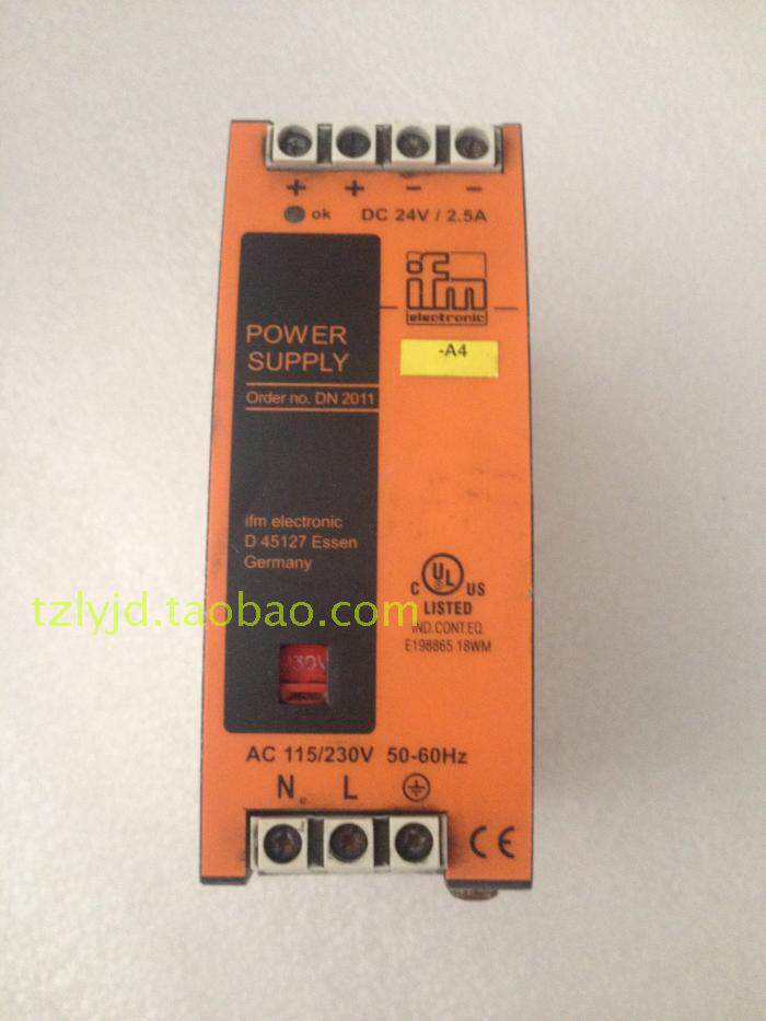 德国爱福门ifm electronic导轨安装式开关电源60W DN2011 24v2.5A