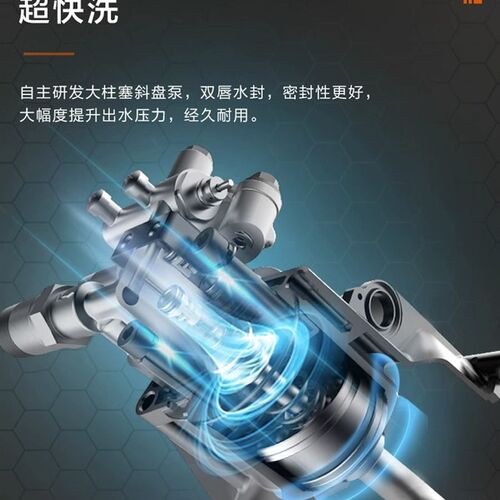 亿力4280G高压洗车机无刷感应220V家用清洗机全自动洗车水枪水泵
