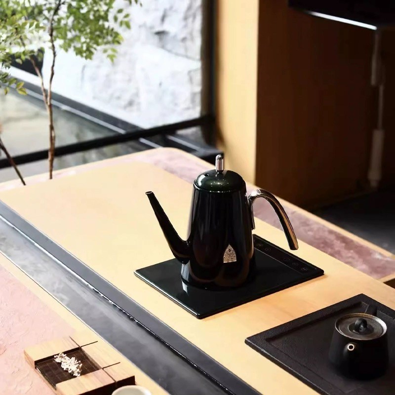 仓也全自动底部上水电热水壶泡茶智能恒温水质检测控温保温烧水壶