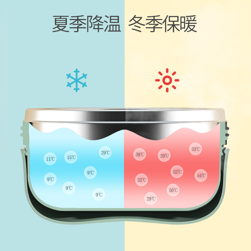 宝宝注水碗保温碗勺套装儿童辅食碗婴儿一套防摔防烫餐具吸盘碗