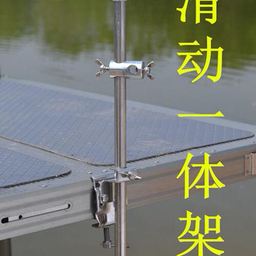 饵盆支架钓台钓箱钓椅不锈钢饵盆架加长二合一鱼护架饵料盆支架