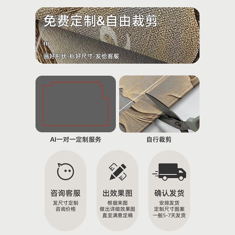 入户门地垫进门脚垫子2024新款防滑地毯家用轻奢高级感入户门门垫