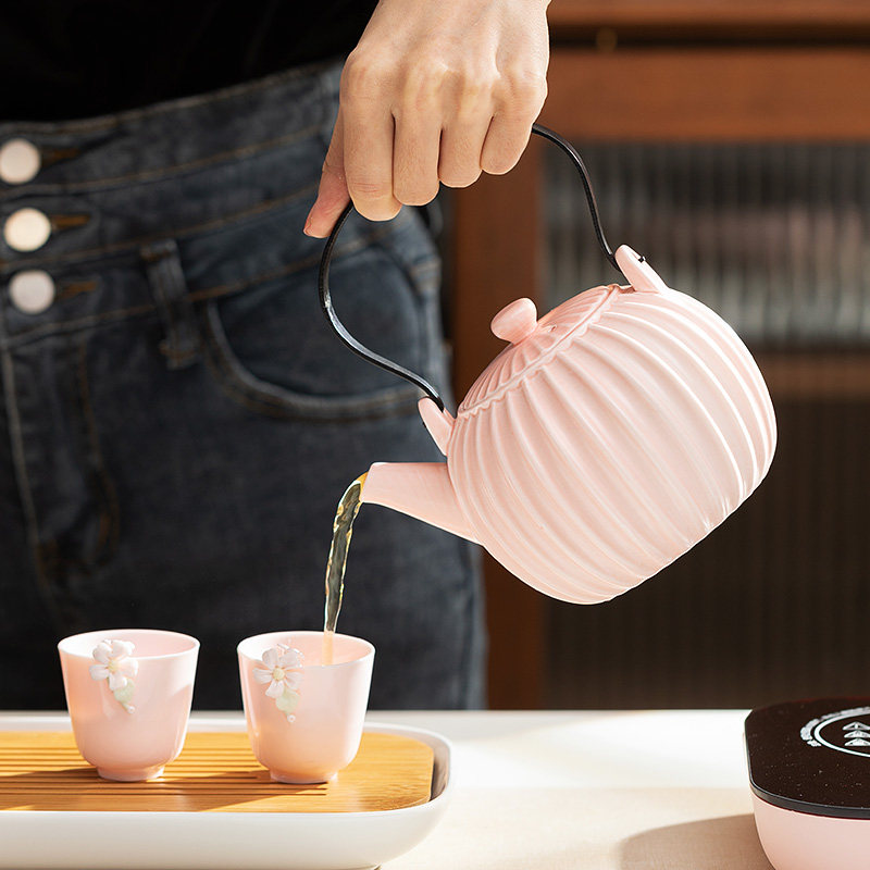 一品仟堂煮茶器电陶炉家用办公围炉煮茶过滤泡茶壶陶瓷提梁烧水壶