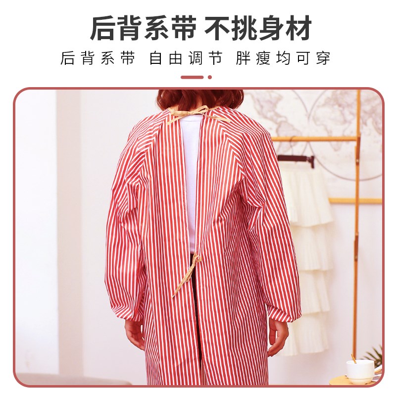 2025新款罩衣女夏季透气薄款工作服家用厨房不沾毛滑料撸猫防油男图片