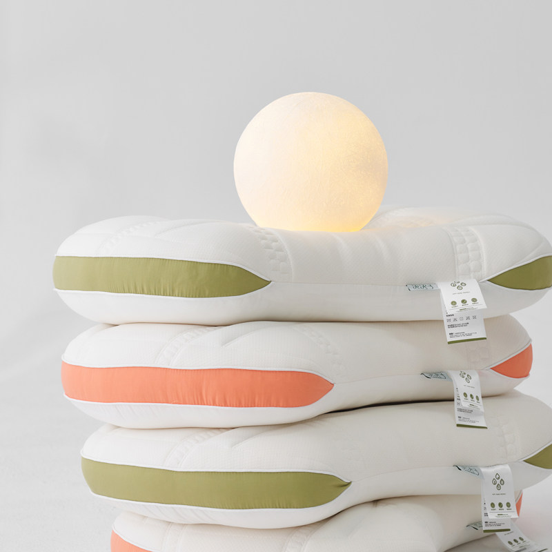 决明子枕头枕芯护颈椎助睡眠专用家用一对乳胶低枕硬不塌陷不变形