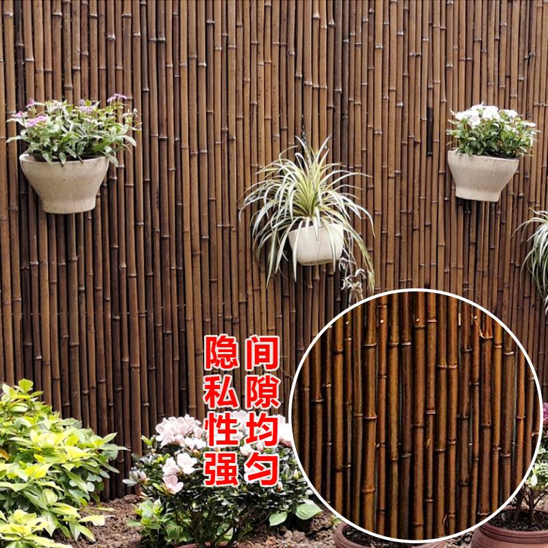 防腐竹编篱笆墙 户外竹子装饰围栏 花园竹篱笆隔断 柚之艺竹栏杆