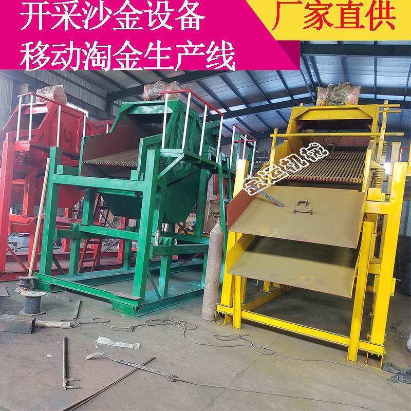 江备西砂金矿选设备 沙金淘1836金机技械 砂金矿设 淘金术