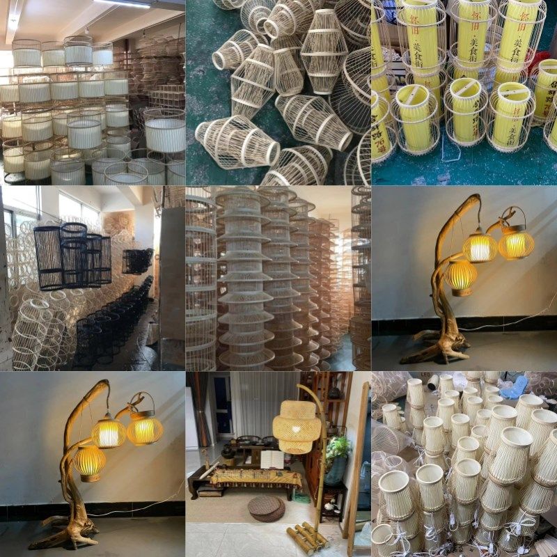 订做竹编灯笼中式酒楼茶楼民宿客栈吊灯日式仿古火锅店餐饮竹编灯
