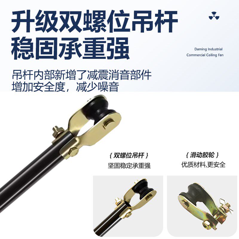 长城牌老式吊扇56寸工业大吊扇电风扇静音吊扇家用黑色吊扇大风力