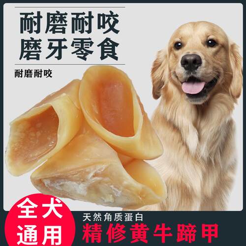 牛蹄壳狗狗零食磨牙棒骨头磨牙小型犬幼犬小狗玩具大型犬泰迪金毛