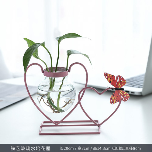 创意月亮摆件家居装饰品酒柜客厅插花水培花瓶少女心房间客厅摆设
