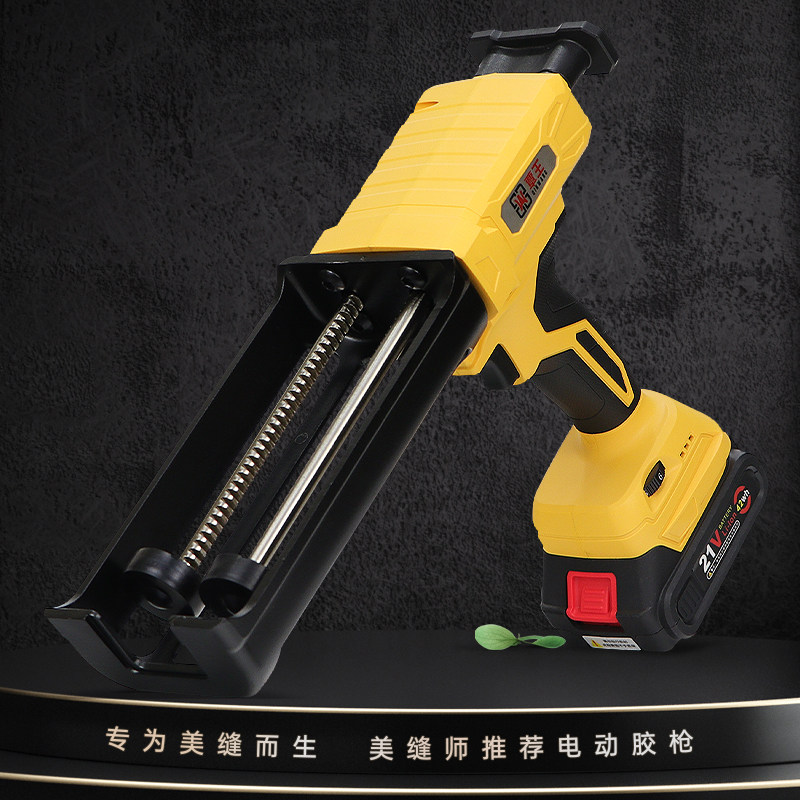 电动美缝胶枪双管胶抢美缝剂施工工具全自动电动美缝剂打胶机神器