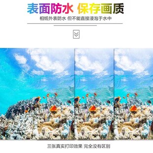 2包200张自助打印机专用精选高光照片纸 不伤机器搓纸轮 无纸灰