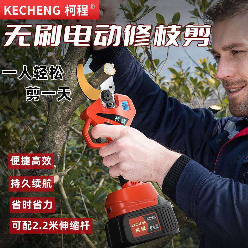 动修电式枝剪006充电剪刀果树电剪神器多功能用树枝剪子大功率手