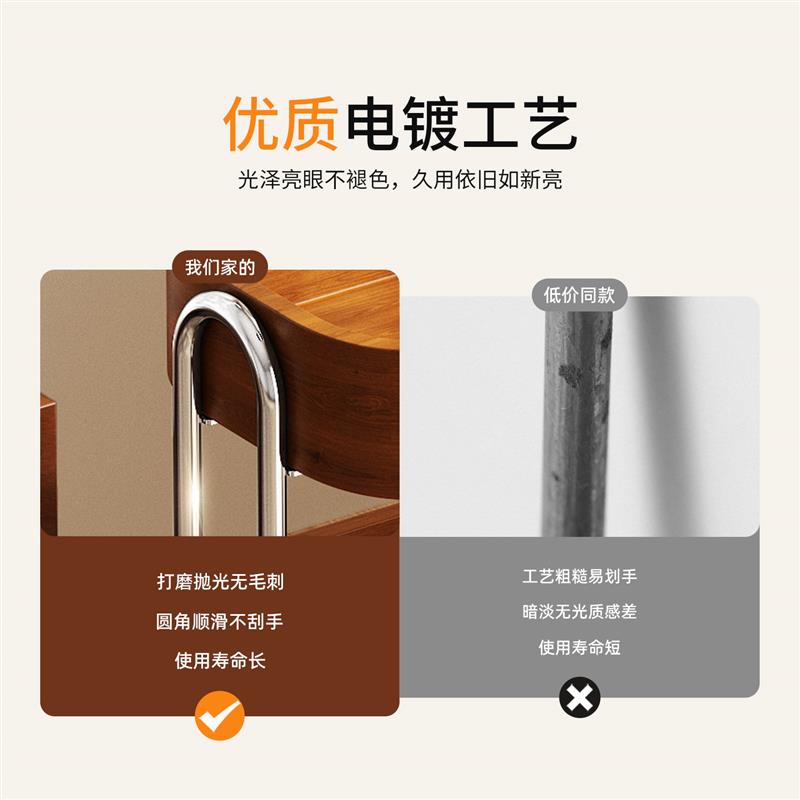 中古小推车零食置物架厨房移动客厅移动餐车落地水果饮料收纳架子