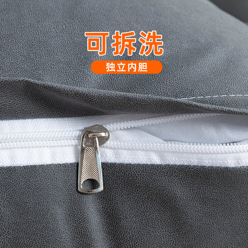 轻奢风 床头靠枕防水防刮沙发靠背大靠垫可拆洗榻榻米软包护腰枕