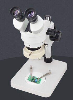 GAOPIN 显微镜ST60双目体视20/40倍7-45倍 电子三目高清高倍专业