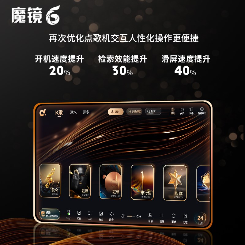 evideo/视易F100分体式多唱KTV点歌机家庭专业卡拉OK点唱机
