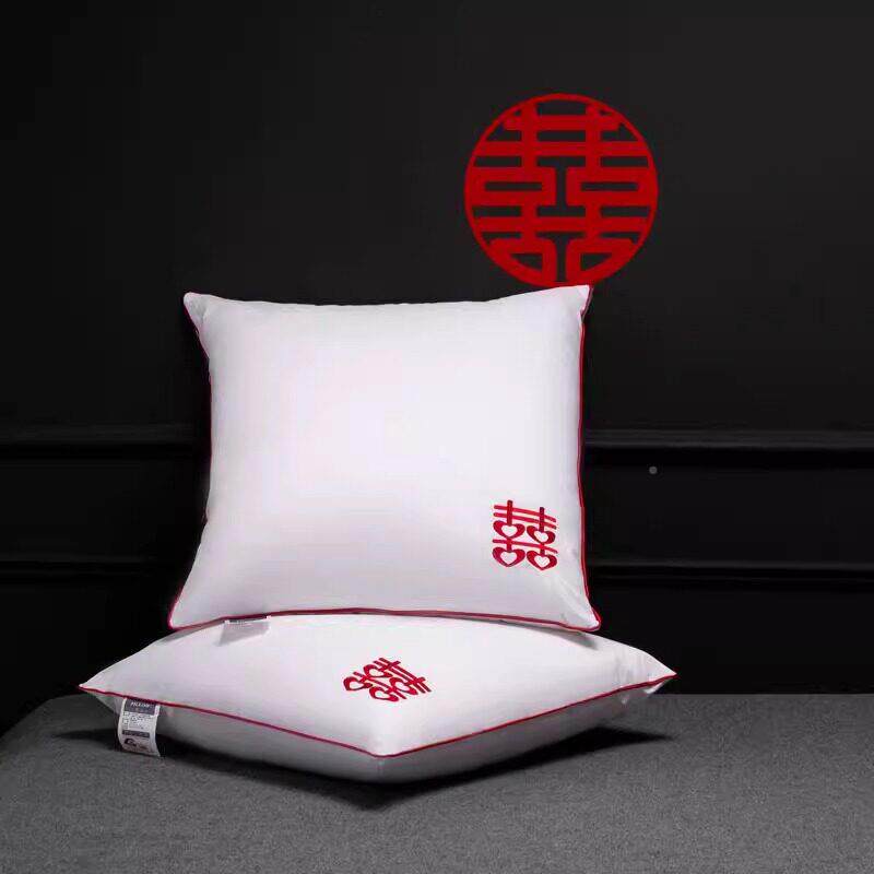 婚庆抱背枕芯WEY靠垫芯方枕头芯60x60CM棉芯羽丝绒饱满方靠枕一对
