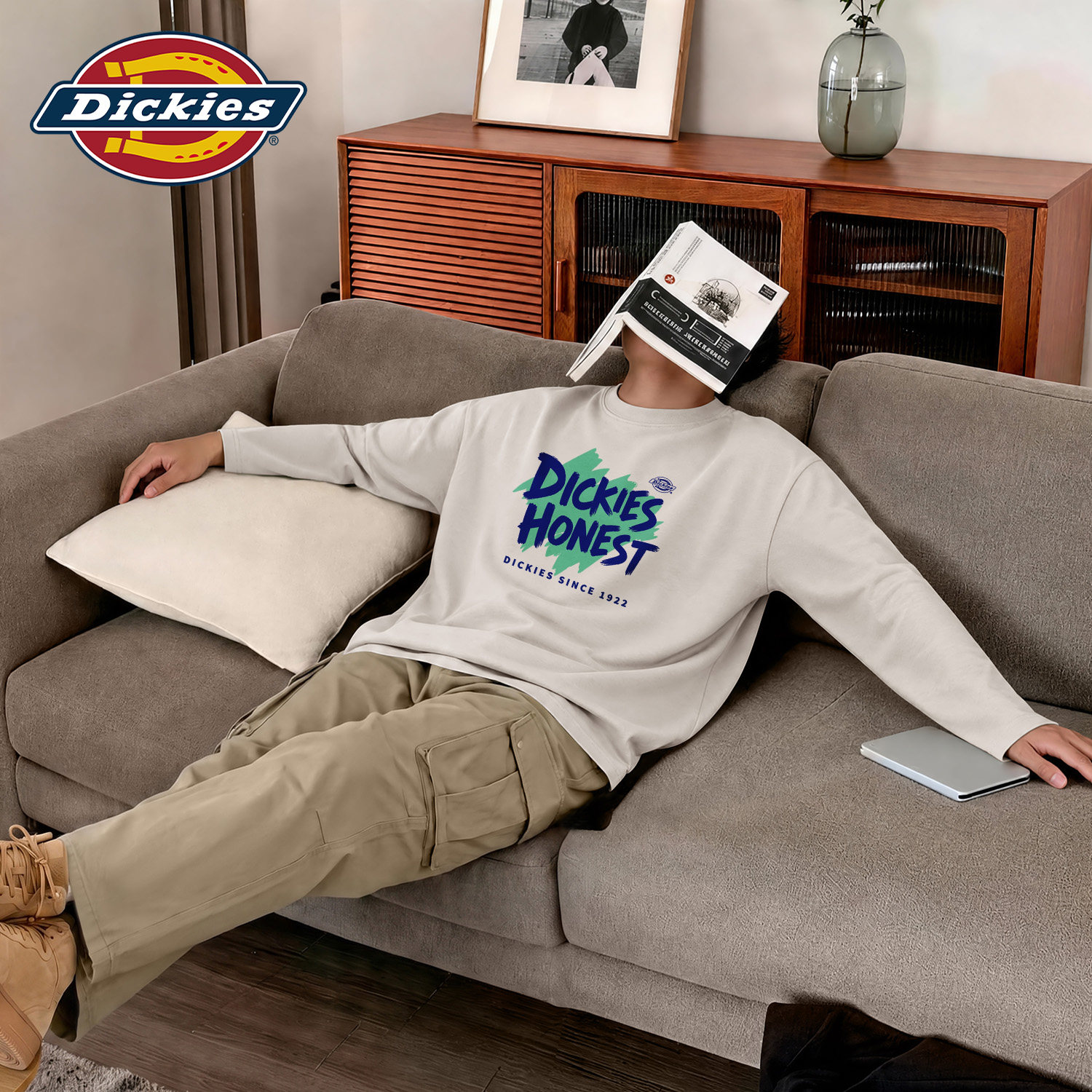 Dickies纯棉百搭长袖T恤男款