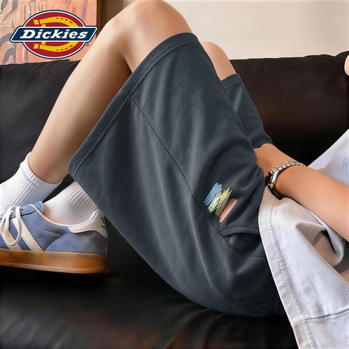 Dickies深灰色短裤男2026夏季