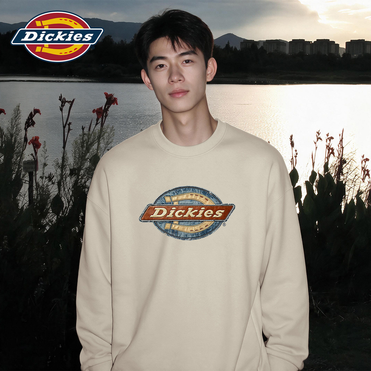 Dickies美式复古圆领套头卫衣男