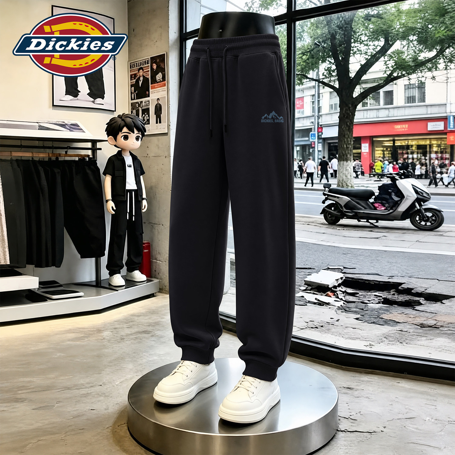 Dickies旗舰店束脚卫裤男2026秋季新款休闲运动百搭长裤男款裤子