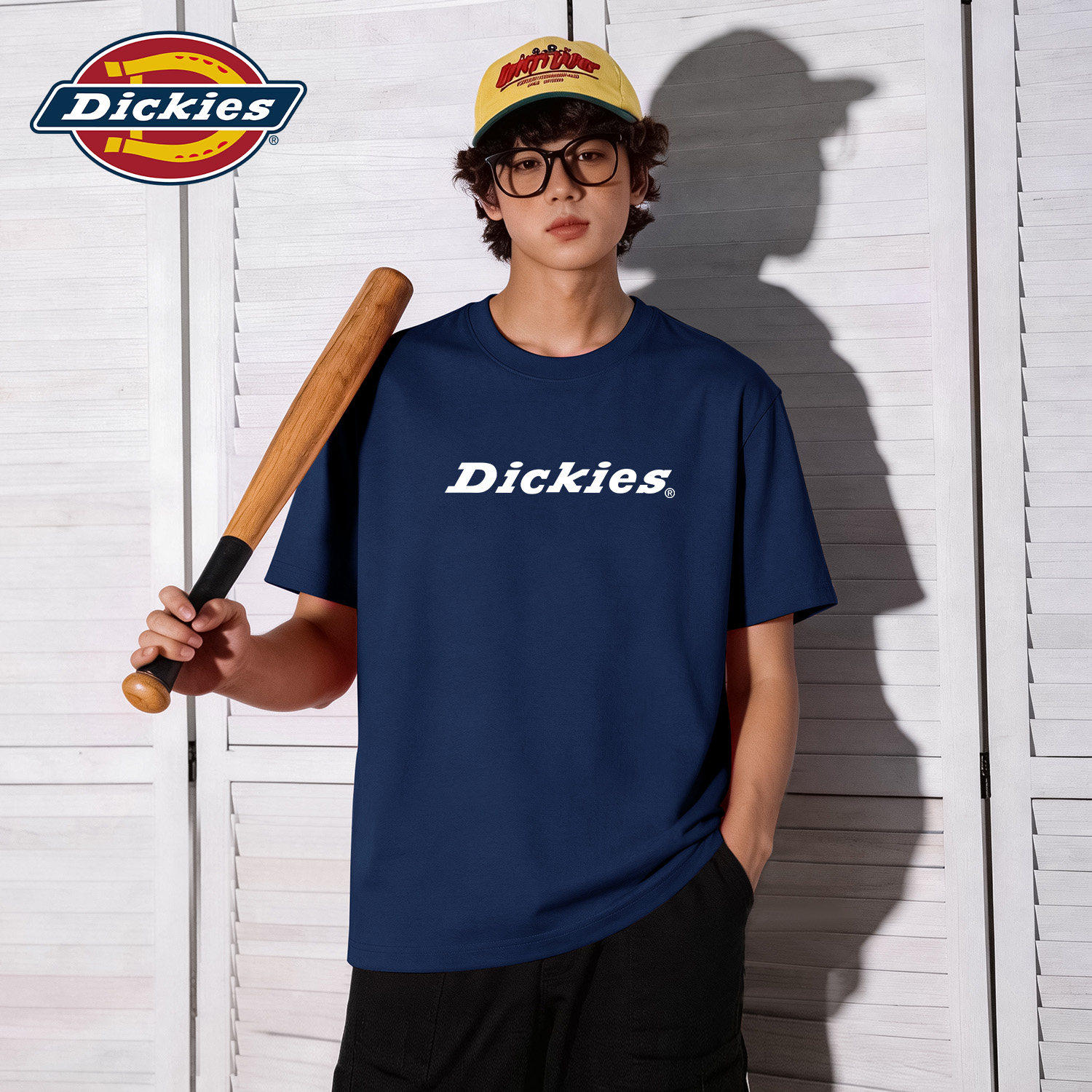 Dickies美式重磅纯棉短袖T恤男款2026夏季新款圆领潮流五分袖体恤