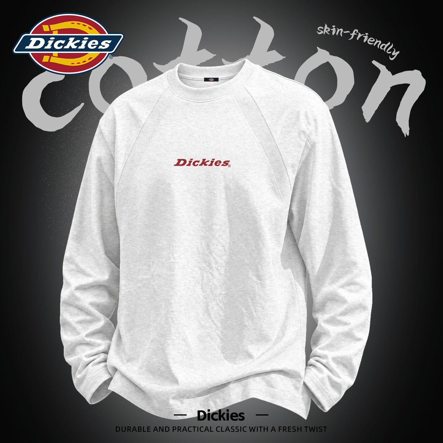 Dickies潮牌男款百搭·插肩长袖