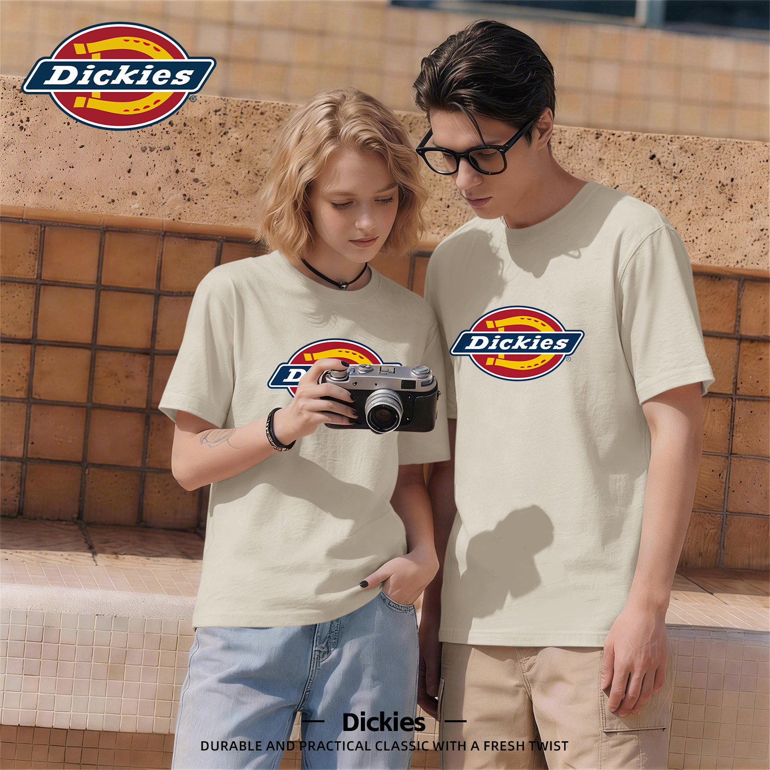Dickies纯棉经典LOGO印花T恤