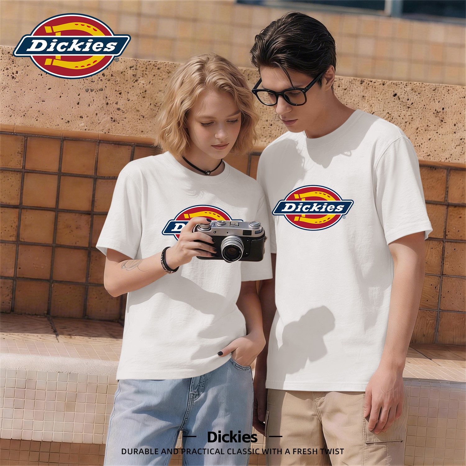 Dickies纯棉经典LOGO印花T恤