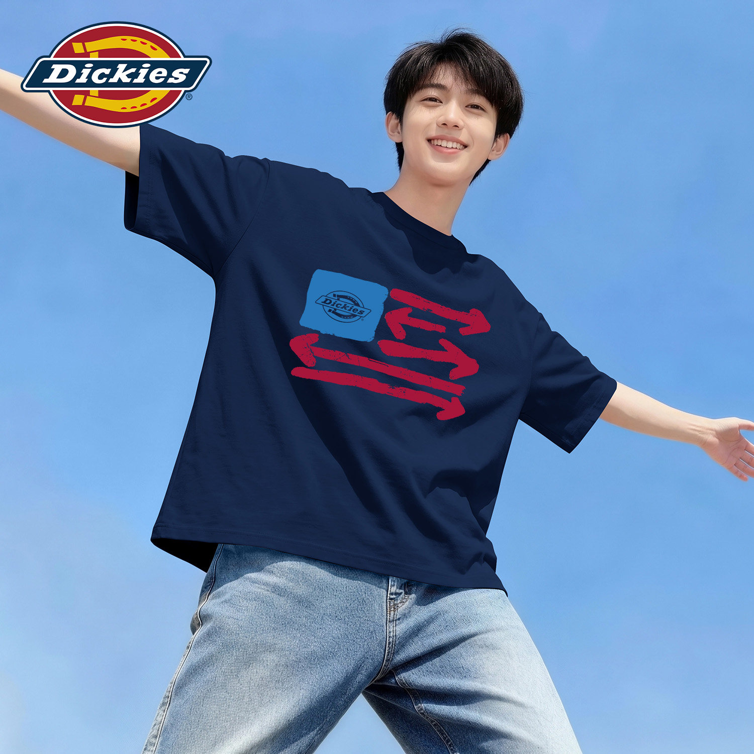 Dickies夏季男生短袖t恤纯棉2026