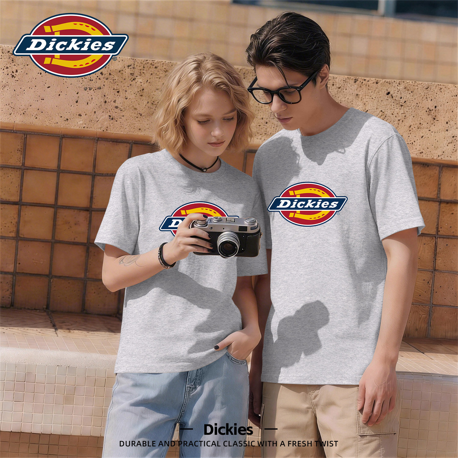 Dickies纯棉经典LOGO印花T恤