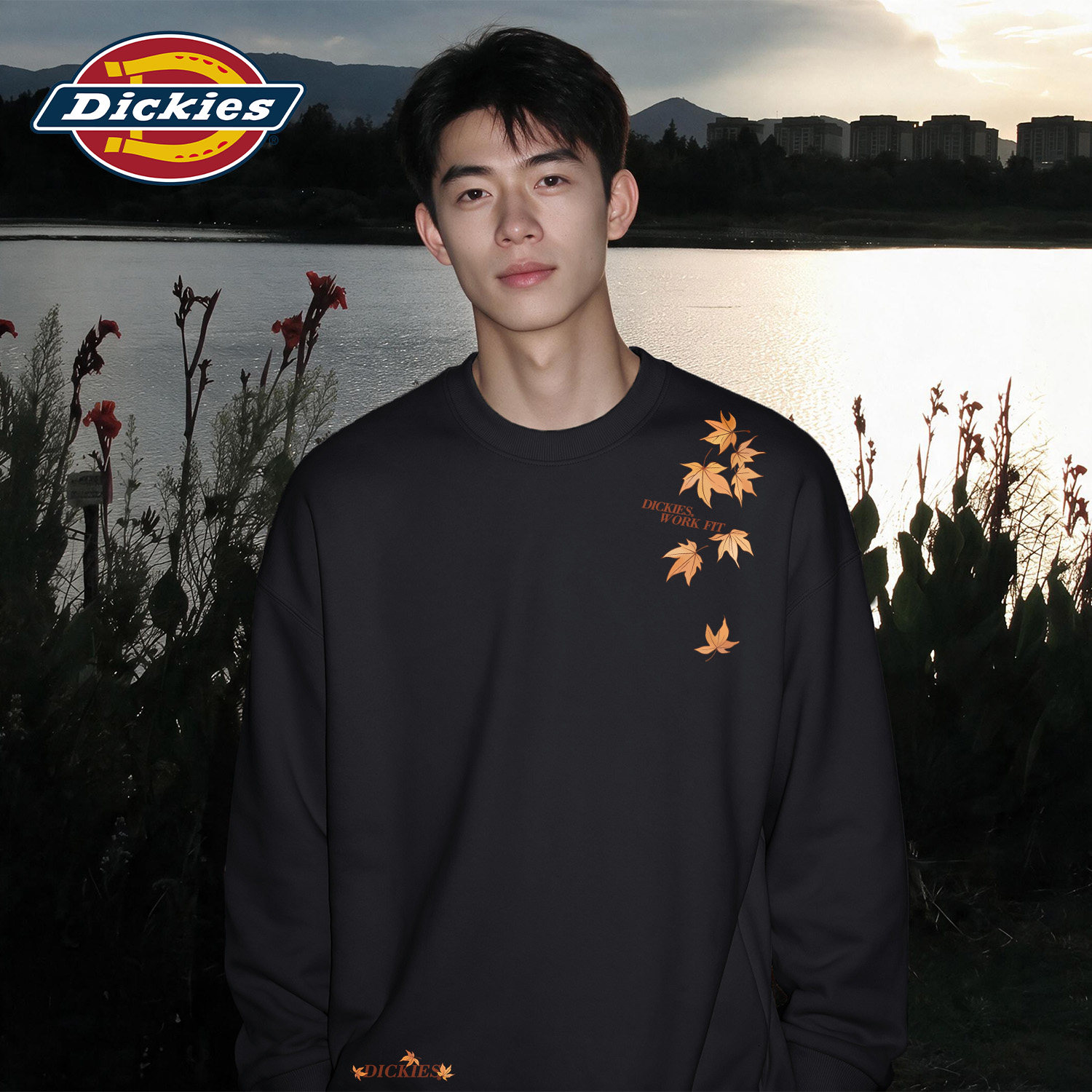 Dickies旗舰店圆领卫衣男款2026