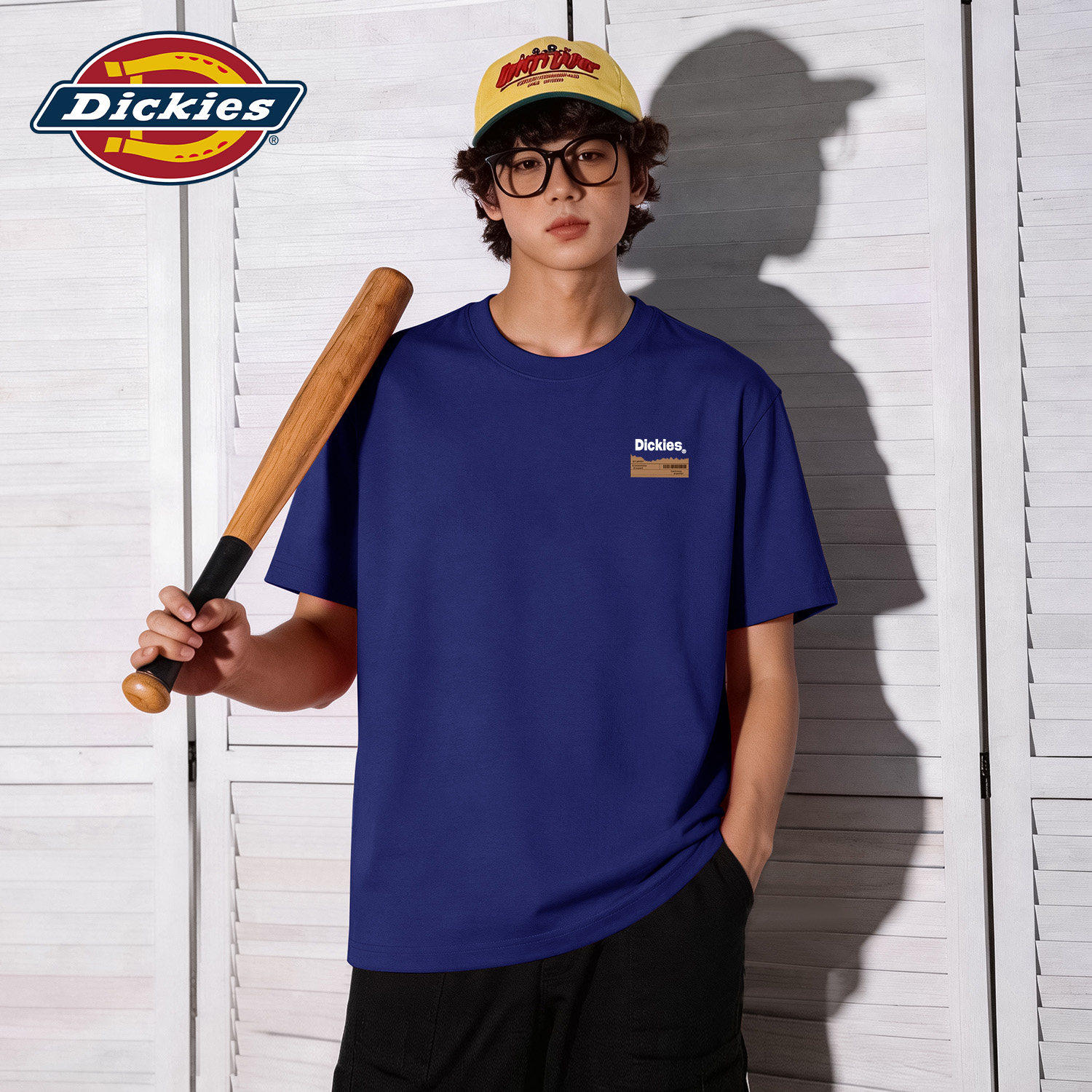 Dickies重磅纯棉圆领短袖T恤男女同款2026新款夏季潮流休闲体恤衫